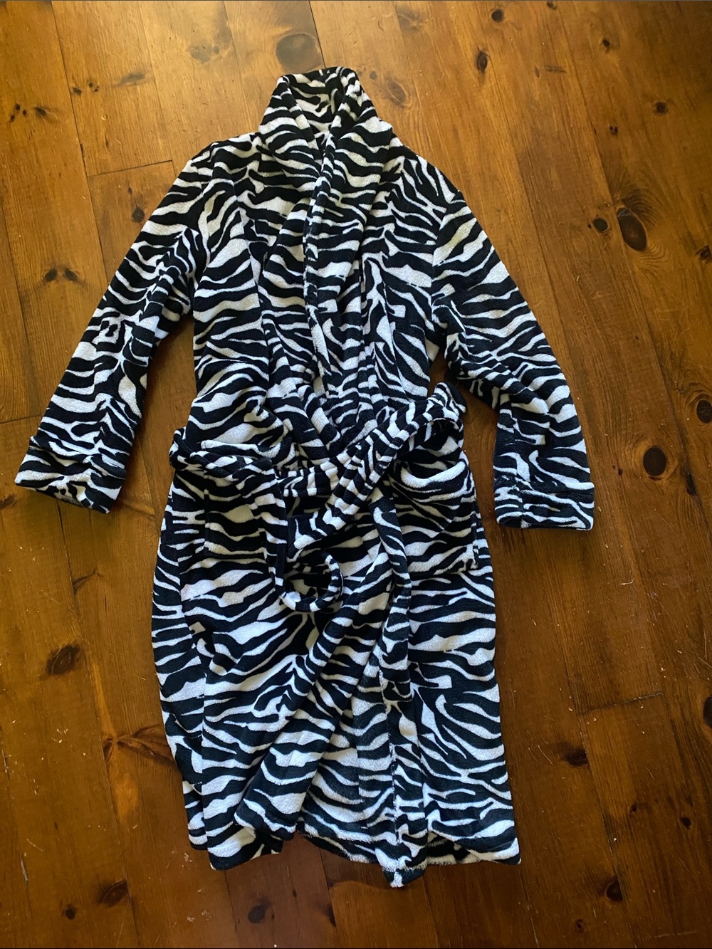 Zebra Print Housecoat/Robe